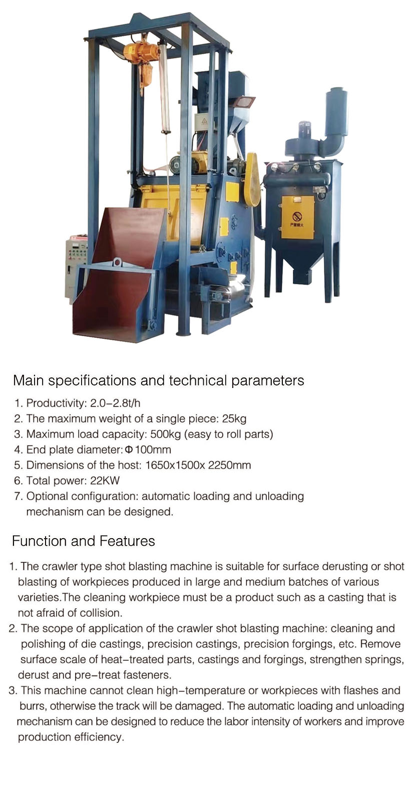 Crawler Shot Blasting Machine